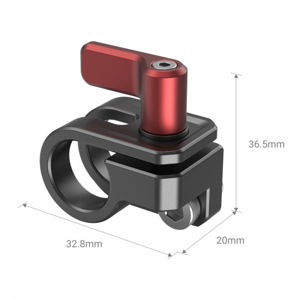 SmallRig 12mm/15mm Single Rod Clamp for BMPCC 6K Pro Cage 3276